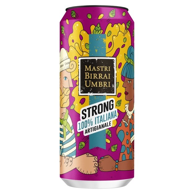 Kraftinis alus strong ale double malt, 0.44 L, Italija