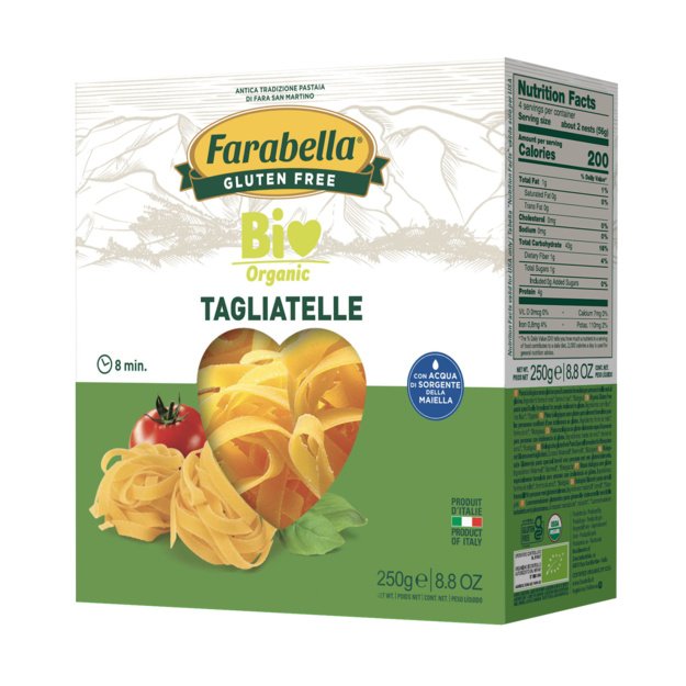 Ekologiški makaronai Tagliatelle, be glitimo, 340 g, Italija
