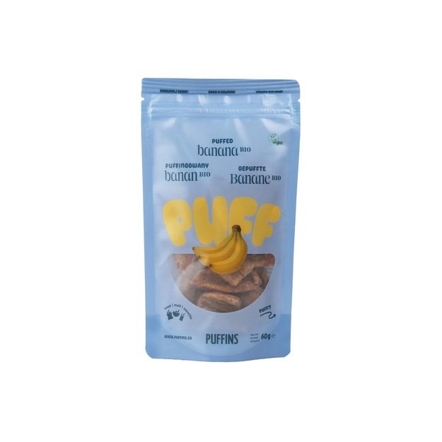 Vakuume džiovinti bananai, 60 g, Lenkija