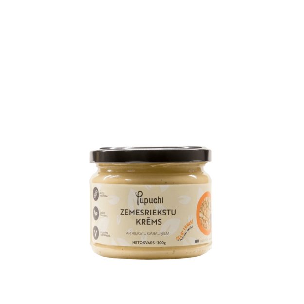 Traškus žemės riešutų kremas Pupuchi, 300 g, Latvija