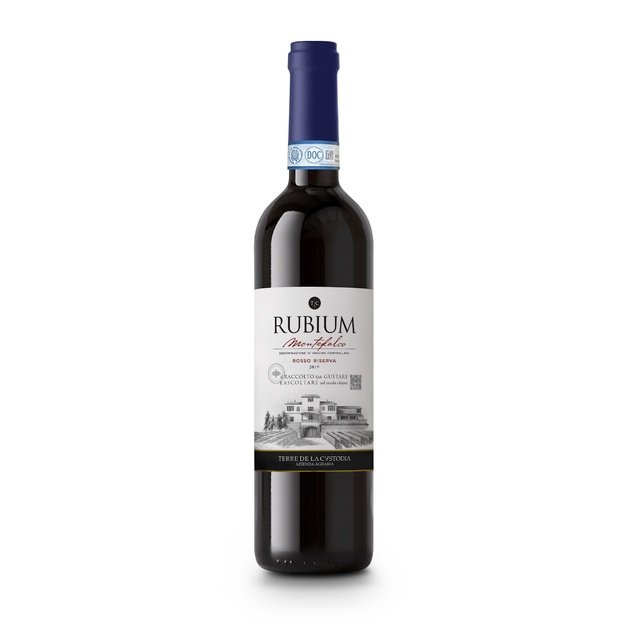 Sausas raudonas vynas RUBIUM Montefalco Rosso Riserva DOC, 0.75 L, Italija