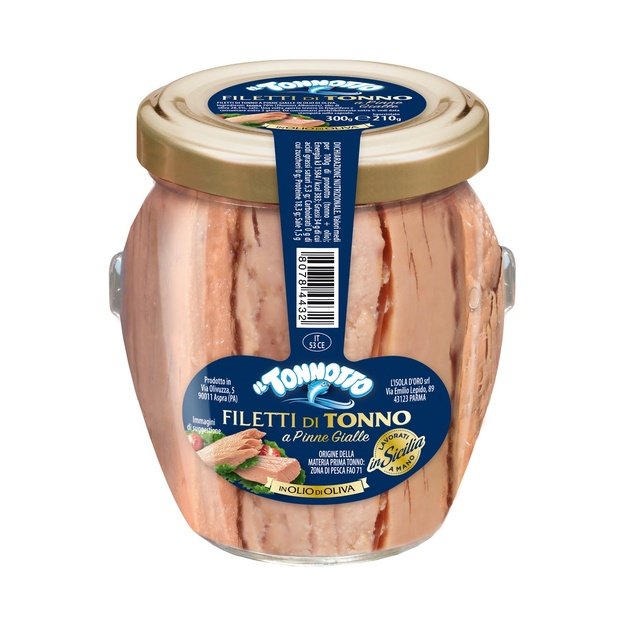 Tuno filė alyvuogių aliejuje, 300 g, Italija