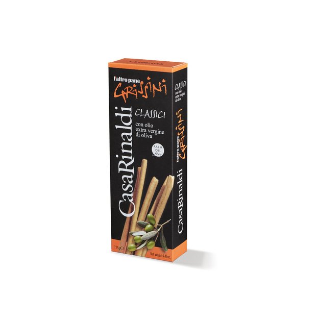 Tradicinės duonos lazdelės su alyvuogių aliejumi, 125 g, Italija