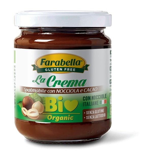 Ekologiškas lazdynų riešutų ir kakavos kremas, be glitimo, 200 g, Italija