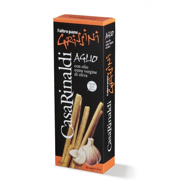 Duonos lazdelės su česnaku, 125 g, Italija