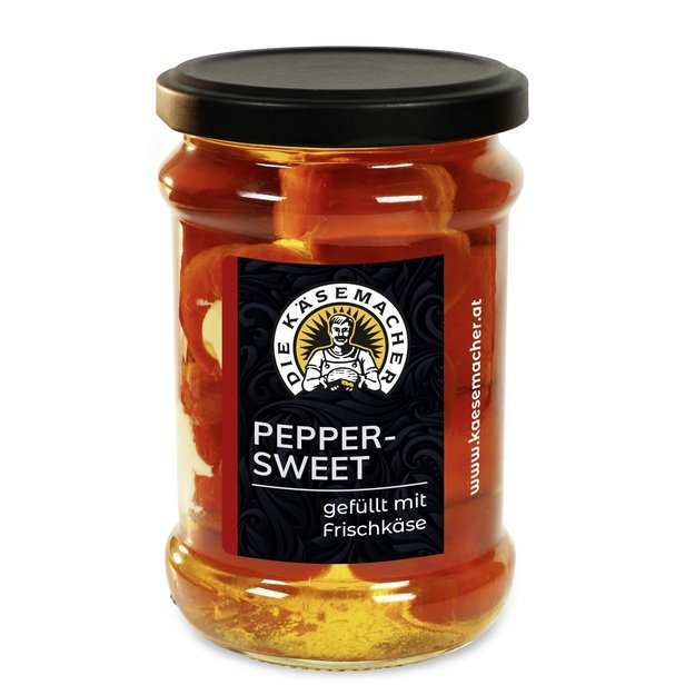 Saldžiosios paprikos, įdarytos šviežiu sūriu, 250 g, Austrija