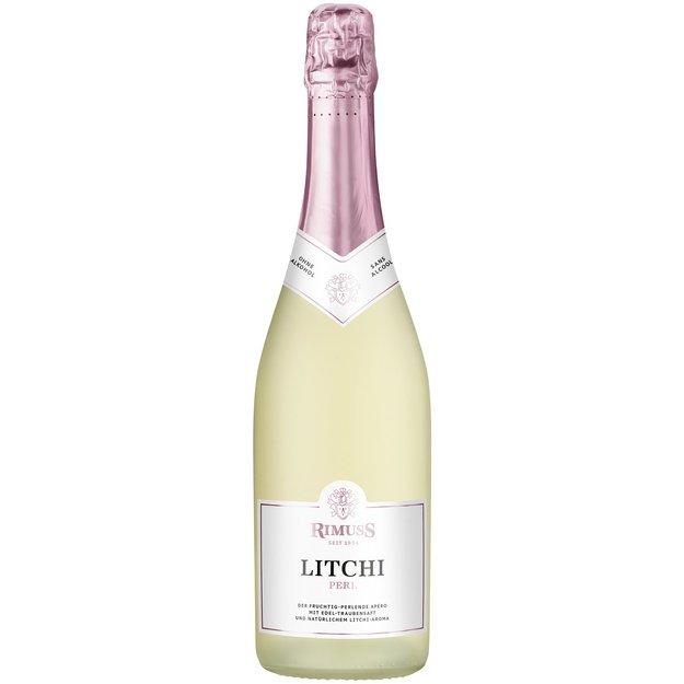 Rimuss Litchi-Perl nealkoholinis gazuotas vynuogių gėrimas, ličių skonio, 0.75 L, Šveicarija