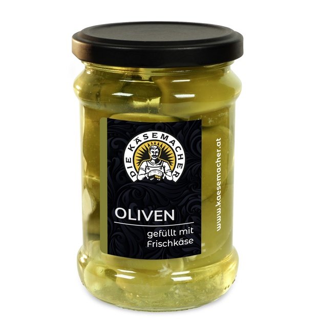 Alyvuogės, įdarytos šviežiu sūriu, 250 g, Austrija