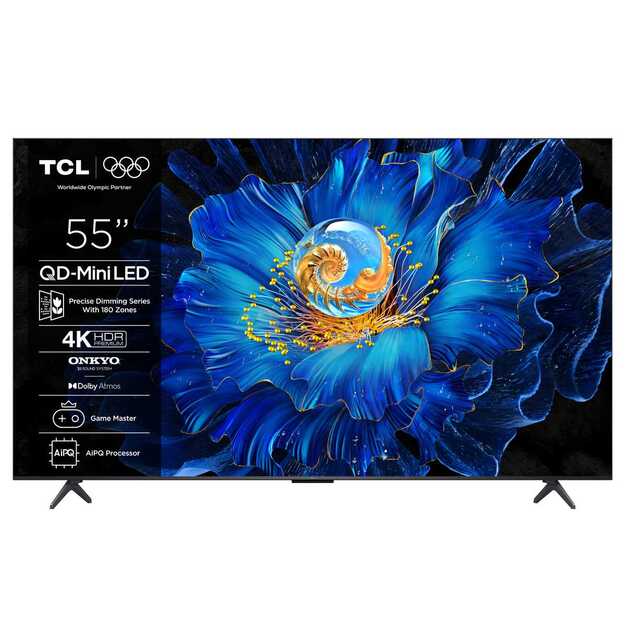 Televizorius TCL 55C6KS, 55 ", 4K QLED