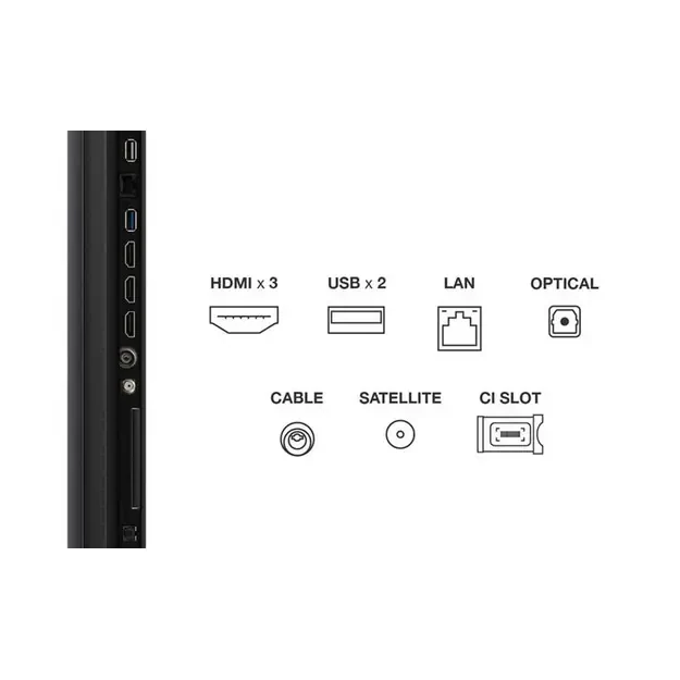 Televizorius TCL 55C6KS, 55 ", 4K QLED