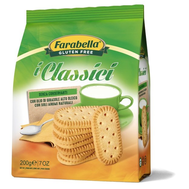 Klasikiniai trapios tešlos sausainiai, be glitimo, 200 g, Italija