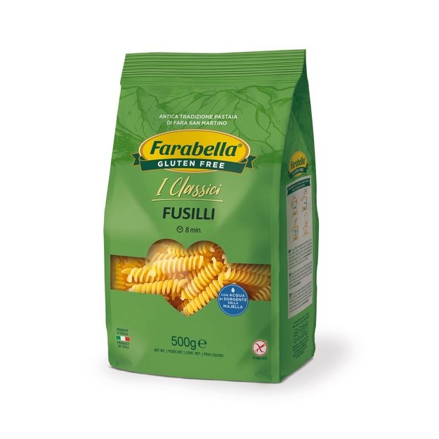 Makaronai Fusilli, be glitimo, 500 g, Italija