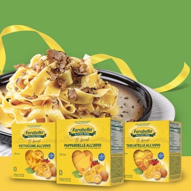 Kiaušininiai makaronai Pappardelle, be glitimo, 250 g, Italija
