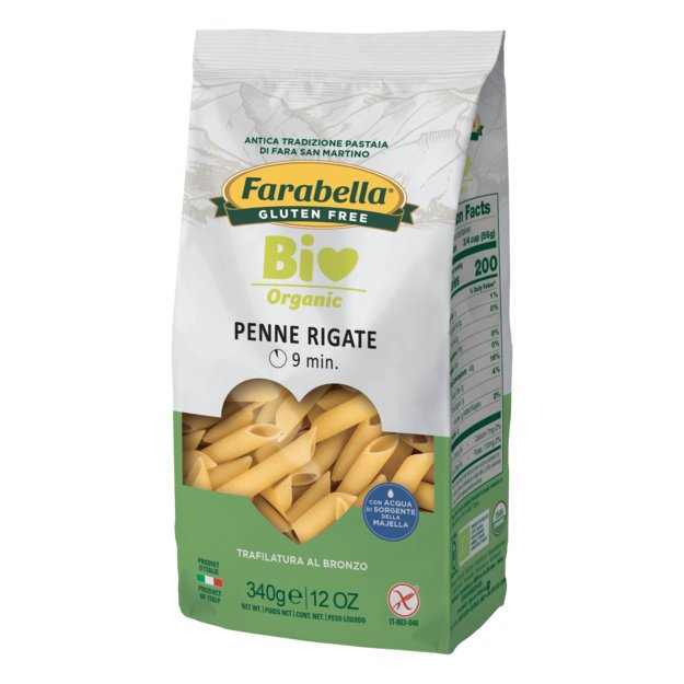 Ekologiški makaronai Penne rigate, be glitimo, 340 g, Italija