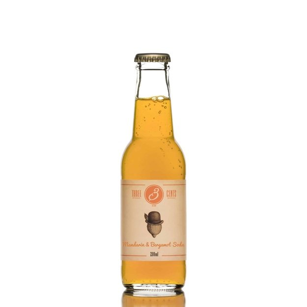 Mandarinų ir bergamočių limonadas THREE CENTS, 0.2 L, Graikija