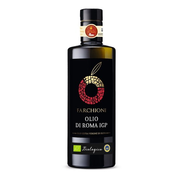 Ekologiškas alyvuogių aliejus su saugoma geografine nuoroda Olio di Roma, 0.5 L, Italija