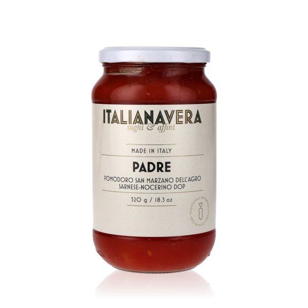 Padre San Marzano pomidorai sultyse, 520 g, Italija