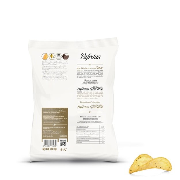 Bulvių traškučiai su juodaisiais trumais, 100 g, Ispanija