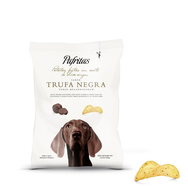 Bulvių traškučiai su juodaisiais trumais, 100 g, Ispanija