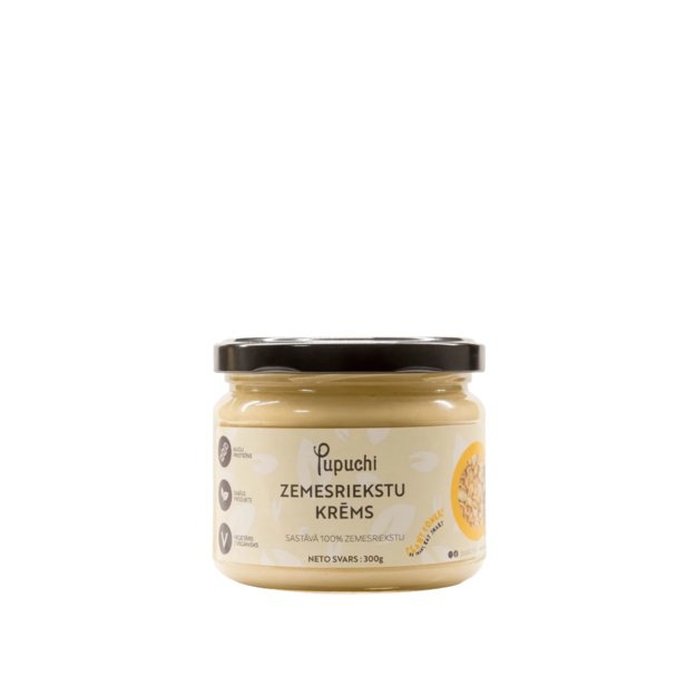 Žemės riešutų kremas Pupuchi, 300 g, Latvija